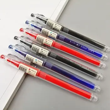 6/12 шт Прецизионная прямая ручка DM666 с нейтральной жидкостью, офисная углеродная ручка большой емкости, ручка для подписи с 0,5 полной игольчатой трубкой