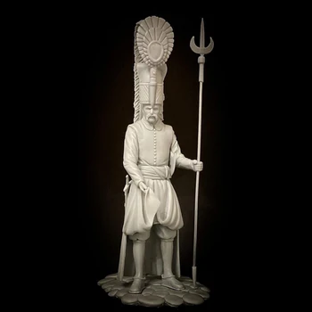 В разобранном виде 1/24 древний воин в парадной форме с подставкой для топора, наборы миниатюрных моделей из смолы, неокрашенные