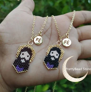 Модные ожерелья Miyuki для женщин Красочное богемное ожерелье с сердцем Колье Золотая цепочка Ювелирные изделия ручной работы Тканые Аксессуары