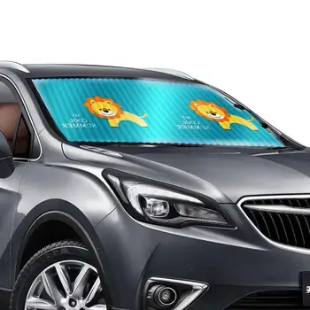 Солнцезащитный козырек для автомобиля Lion, выдвижной солнцезащитный козырек для автомобиля, двухслойные теплоизоляционные чехлы на лобовое стекло, автоматические солнцезащитные козырьки для автомобиля