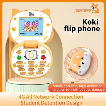 2023 Новый Милый Мини-мобильный телефон Koki с мультяшным рисунком Для детей, Детская клавиатура с двумя Sim-картами, 2G GSM, MP3-плеер, разблокированный мобильный телефон