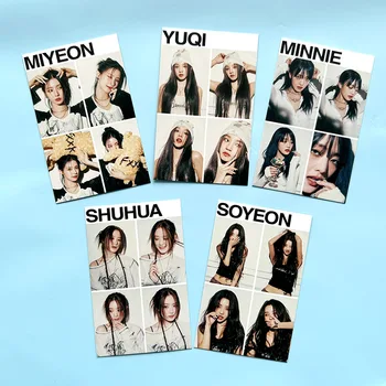 Kpop Idol 6 шт./компл. Lomo Card (G) I-DLE I FEEL Альбом открыток Новая коллекция подарков для любителей фотопечати
