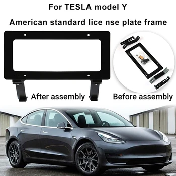 Новая Энергетическая Лицензия Для Tesla Model 3/Y Рамка Пластины Model Y Model 3 Боковая Модификация Передней Части Автомобиля Аксессуары Для Артефактов 2023