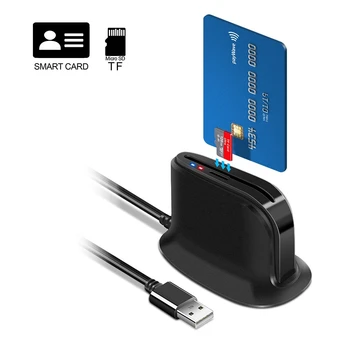 Rocketek ISO 7816 USB 2.0 SIM Smart Universal ID Card Slot Reader для Банковских Карт ATM IC/ID CAC TF Cardreaders Адаптер Карты Памяти