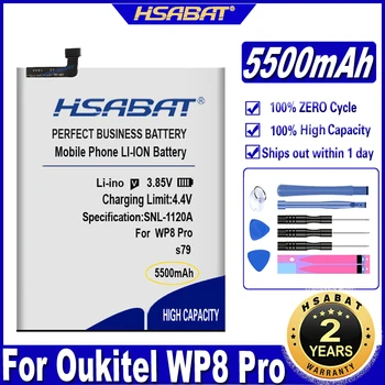 Аккумулятор HSABAT S79 емкостью 5500 мАч для Аккумуляторов Oukitel WP8 Pro