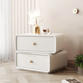 Роскошные прикроватные тумбочки из массива дерева, Белые ящики, Итальянские органайзеры, прикроватная тумбочка Kawaii Simple Design Center Muebles Мебель для дома