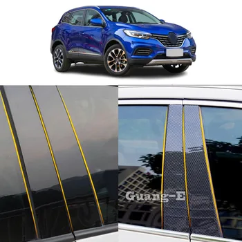 Материал автомобильного ПК Крышка стойки Стойки, отделка двери, молдинг для окон, наклейки, аксессуары для тарелок, украшение для Renault Kadjar 2015-2021