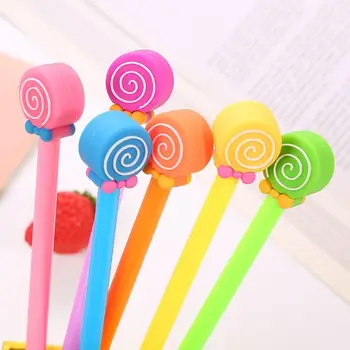 1 Штука Канцелярских принадлежностей Lytwtw's Cute Lollipop School Office Kawaii Supplies Креативные Канцелярские Принадлежности Sweet Lovely Pretty Candy Гелевая Ручка