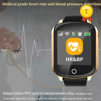2019 Смарт-часы с Wi-Fi GPS-отслеживанием пожилой мужчина, женщина, мать, отец С функцией предварительного определения частоты сердечных сокращений, кровяного давления, защита от потери