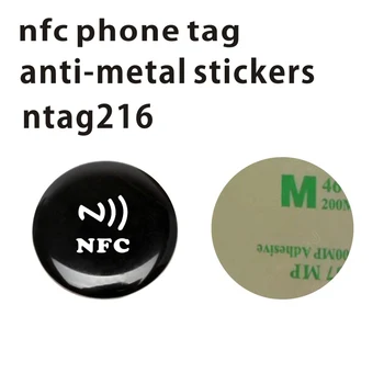 Напечатанная на заказ наклейка из эпоксидной смолы NFC NTAG216, антиметаллическая бирка NFC Forum Type 2 по протоколу 13,56 МГц 14443A