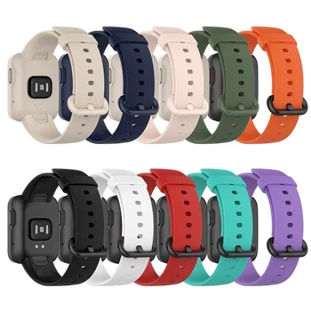 Сменный Ремешок на Запястье для Mi Watch Lite Силиконовый Браслет Ремешок для часов XiaoMi RedMi Watch Smart Watch Ремень Ремешок на запястье