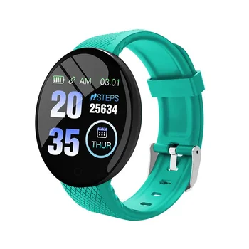 Часы Bluetooth Фитнес-трекер Цифровые часы Smartwatch Мужчины Женщины Кровяное давление IOS Android Смарт-браслет D18 2022
