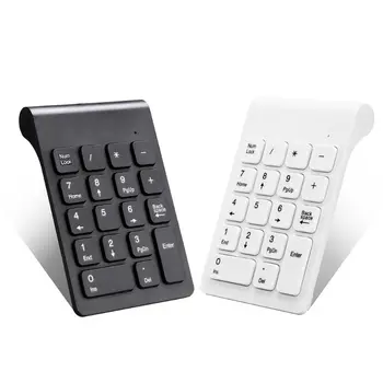 Беспроводная цифровая клавиатура 2,4 ГГц, 18 клавиш, цифровая клавиатура для ноутбука бухгалтера, планшетов QW