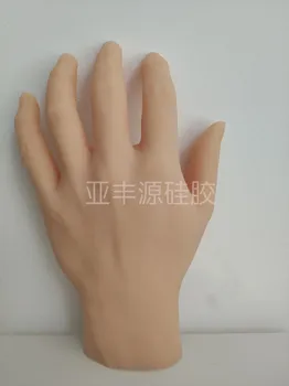 Имитация руки Силиконовая модель руки / ладони, обучение практике татуировки / иглоукалывания, силиконовая форма для рук слева / справа