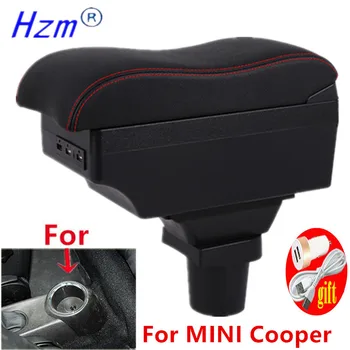 Для Mini Cooper F56 F55 Подлокотник Коробка Запчасти для модернизации специальный автомобильный подлокотник Центральный ящик для хранения автомобильных аксессуаров группа USB