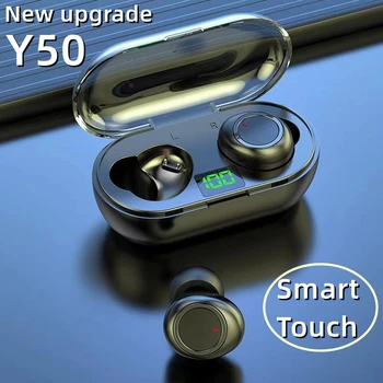 Оригинальные наушники Y50 PRO Bluetooth TWS Bluetooth Наушники Спортивные наушники Bluetooth Игровая гарнитура Микрофон Беспроводные наушники