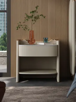 Современная роскошная прикроватная тумбочка rock board, Итальянский минималистичный шкаф для хранения, спальня с выдвижными ящиками, прикроватный шкаф для хранения.