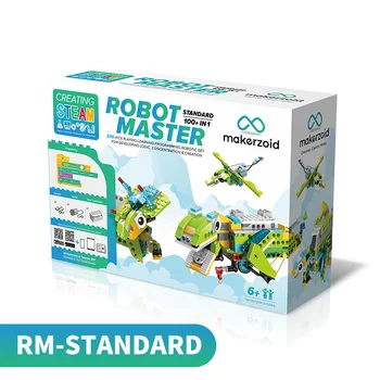 Стандартные роботы MXW Robot Master, управляемые приложением, наборы роботов, развивающие игрушки, 23 видео-урока, игрушки для мальчиков и девочек