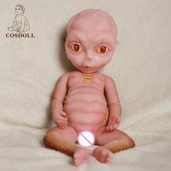 Cosdoll 35 см Кукла Реборн Во Все тело Мягкие Силиконовые Гетеротипные Куклы Мальчик Уродливый Инопланетный Стиль Подарки На День Рождения Игрушки Для Детей