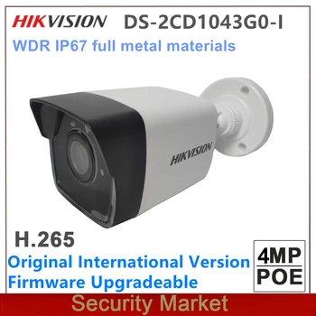 Оригинальная сетевая пуленепробиваемая камера Hikvision English DS-2CD1043G0-I 4MP IR POE DNR IP67