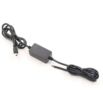 Черный кабель зарядного устройства для автоматического питания автомобиля с жестким проводом для GPS-трекера TK-102