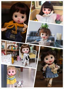 Кукла OB11 на заказ 1/8 BJD куклы OB голова куклы DIY OB11 полимерная глина 201911276