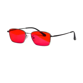 SHINU титановая оправа для очков для мужчин, Красные Линзы, 100% Блокирующие Сине-Зеленый Свет, Очки Для Защиты Глаз, Очки Для Хорошего Сна