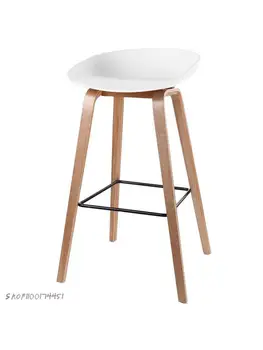 Высококачественный барный стул из массива дерева, высокий табурет, датский дизайнер, минималистский стул, стул для ресторана, барный стул