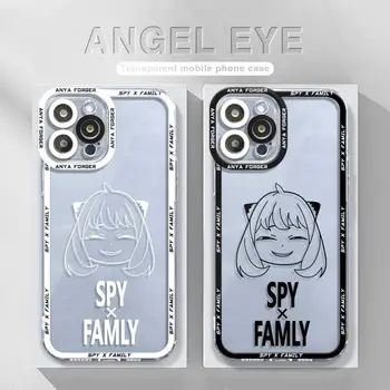 Spy X Family Черный, Белый, Прозрачный Чехол Anya Для Samsung Galaxy S22 S21 S20 FE Ultra Plus 10e Note 10Lite 10Plus A50 A20s Чехол