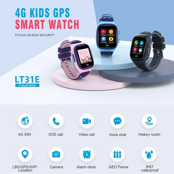 LT31 4G Смарт-Часы Детские Gps Водонепроницаемые IP67 Детские SOS Позиционирование SIM-Карты Анти-потерянные Умные Часы Sound Guardian для Мальчика Подарок для Девочки