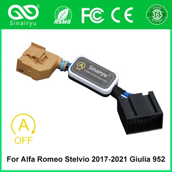 Для Alfa Romeo Stelvio 2017-2021 Giulia 952 Автомобиль Smart Auto Stop Canceller Устройство Для Остановки Запуска Двигателя Отключающий Штекерный Кабель