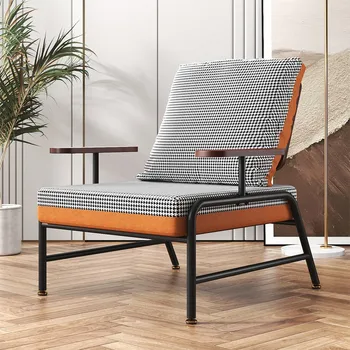 Ins Диван-кресло для отдыха в гостиной в итальянском стиле, одноместное кресло с мягкой подушкой, Зона отдыха, кресло для переговоров из кованого железа, диван
