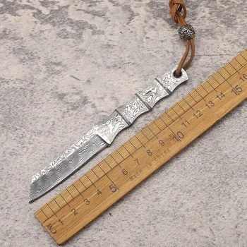 VG 10 Нож из дамасской фиксированной интегрированной стали высокой твердости Ручной сборный нож для наружного EDC инструмента