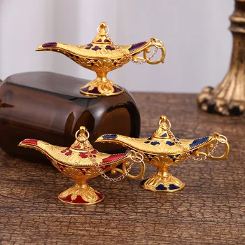 Винтажная лампа Magic Legend Aladdin's Genie для украшения дома /свадебного стола, коллекционный редкий реквизит для классических арабских костюмов