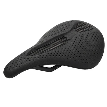 Сотовое седло из углеродного волокна с 3D-печатью, подушка для горного велосипеда, Широкая полая Удобная подушка для катания на велосипеде по горной дороге