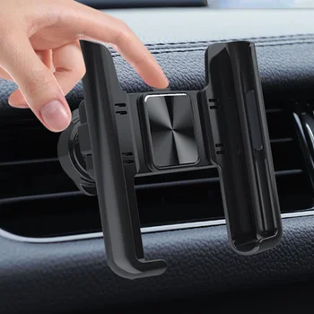 Автомобильный держатель для телефона, вращающийся на 360 °, подставка для мобильного телефона, Гравитационный Автоматический Держатель для телефона в автомобиле, крепление на вентиляционное отверстие, поддержка GPS Универсальный