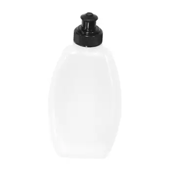 Спортивная бутылка для воды 280 мл, прозрачная, гладкая, герметичная, портативная, многоразового использования для поясной сумки-рюкзака