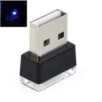 1шт USB светодиодная лампа для салона автомобиля Неоновая атмосфера Лампы окружающего света Аксессуары для освещения Светодиодная неоновая лампа Украшения