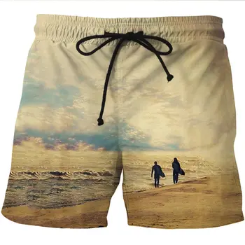 Мужские пляжные шорты Seaveiw для отдыха, дышащие шорты для доски для серфинга, Шорты для купания для мальчиков, Быстросохнущий купальник, Летние спортивные плавки
