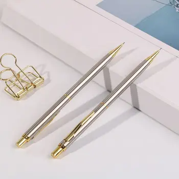 Коммерческая металлическая шариковая ручка 0,5 мм, Механический карандаш, Автоматические ручки для письма, рисования, школьные принадлежности, Канцелярские принадлежности
