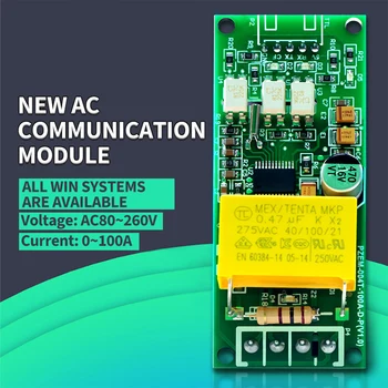 AC80-260V Многофункциональный Цифровой Измеритель переменного тока 0-100A TTL Коммуникационный Модуль С Контактным Разъемом и Импульсной Функцией PZEM-004T-100A-D-P