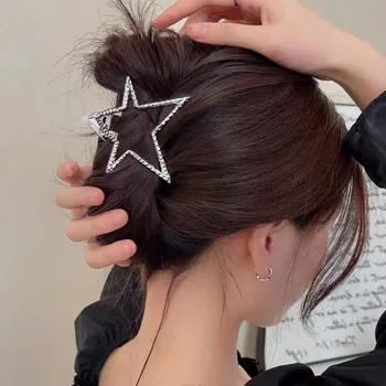 Harajuku Полая звезда Пентаграмма Звездные когти для волос Sweet Cool Charm Трендовая заколка для волос для женщин Эстетика Аксессуары для волос Y2K