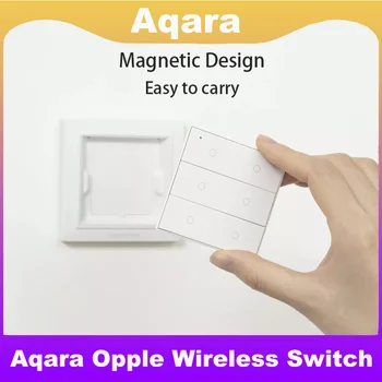 В наличии Aqara Opple Switch Draadloze Smart Switch международной версии Zigbee 3.0 Geen Bedrading Nodig Werken Met Mijia App