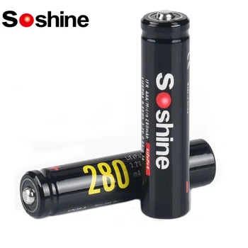 Soshine 10440 LiFePO4 Аккумуляторная батарея емкостью 280 мАч 3,2 В Батарейки типа ААА для микрофона Налобный фонарь, фонарик, радио, Маленький вентилятор, рекордер