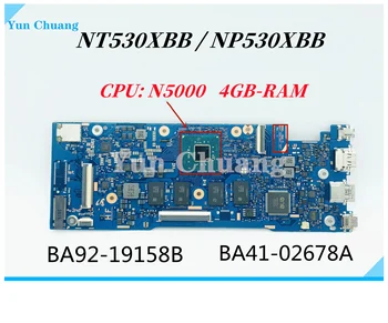 BA41-02678A BA92-19158B Материнская плата для Samsung NP530XBB NT530XBB 530XBB Материнская плата ноутбука С процессором N5000 4 ГБ оперативной памяти 100% тестовая работа