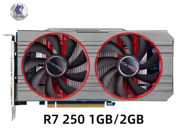 Видеокарты Colorfire Radeon R7 250 1GB 2GB Графический Процессор Для AMD Radeon R7 250A GDDR5 128bit Видеокарты С Графическим Экраном Настольный Компьютер