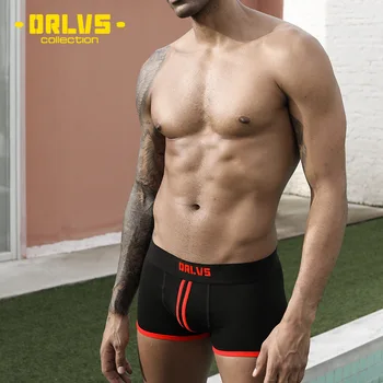 ORLVS, мужские трусики, хлопковый U-образный мешочек, эластичные трусы, Свободные боксеры для подтяжки ягодиц, Дышащие боксеры-бандажи для мужчин