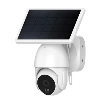 Уличная камера безопасности 1080P HD с Wi-Fi, Домашние камеры на солнечной батарее, Ночное видение, Обнаружение движения PIR, двухстороннее аудио