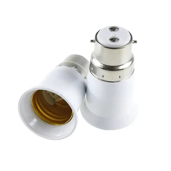 1 шт. Преобразователи держателя лампы B22 в E27 Светодиодная галогенная лампочка CFL, адаптер для ламп, основания для ламп, защита от выгорания, от старения