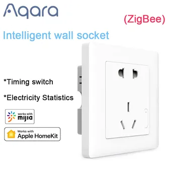 Новая умная розетка Aqara ZigBee Wifi Remotel Control Беспроводной переключатель Работает для комплектов умного дома Приложение Mihome Homekit